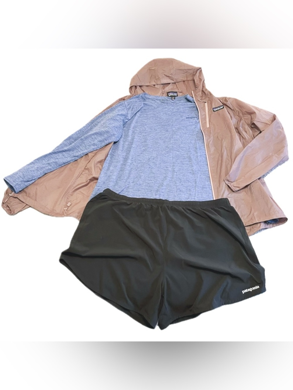 Bundle - 3 Women’s Patagonia XXL Items (Houdini Jacket, Trailfarer Shorts, etc.)